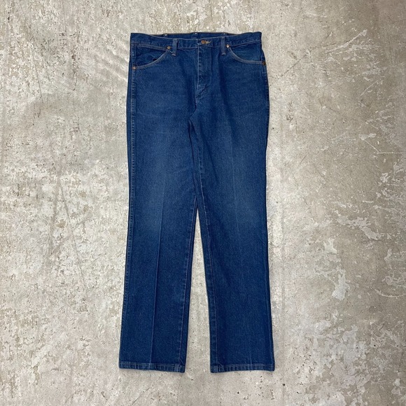 Vintage Wrangler Jeans Men 34x32 Blue Pants Slim Cowboy 936PWD Western Denim B49 - Picture 1 of 13